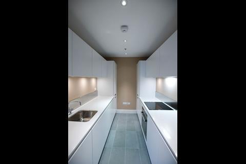 New elements are deliberately simple such as the kitchen (pictured)